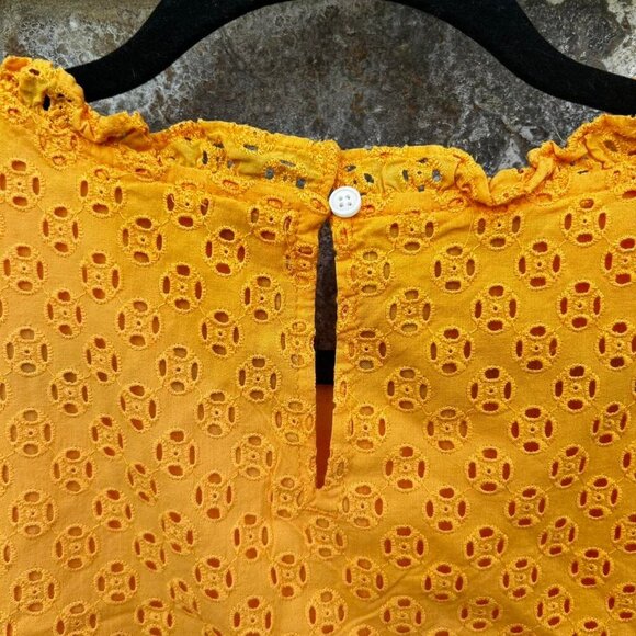 Yellow J.Crew blouse with ruffles #feminine - Picture 5 of 8